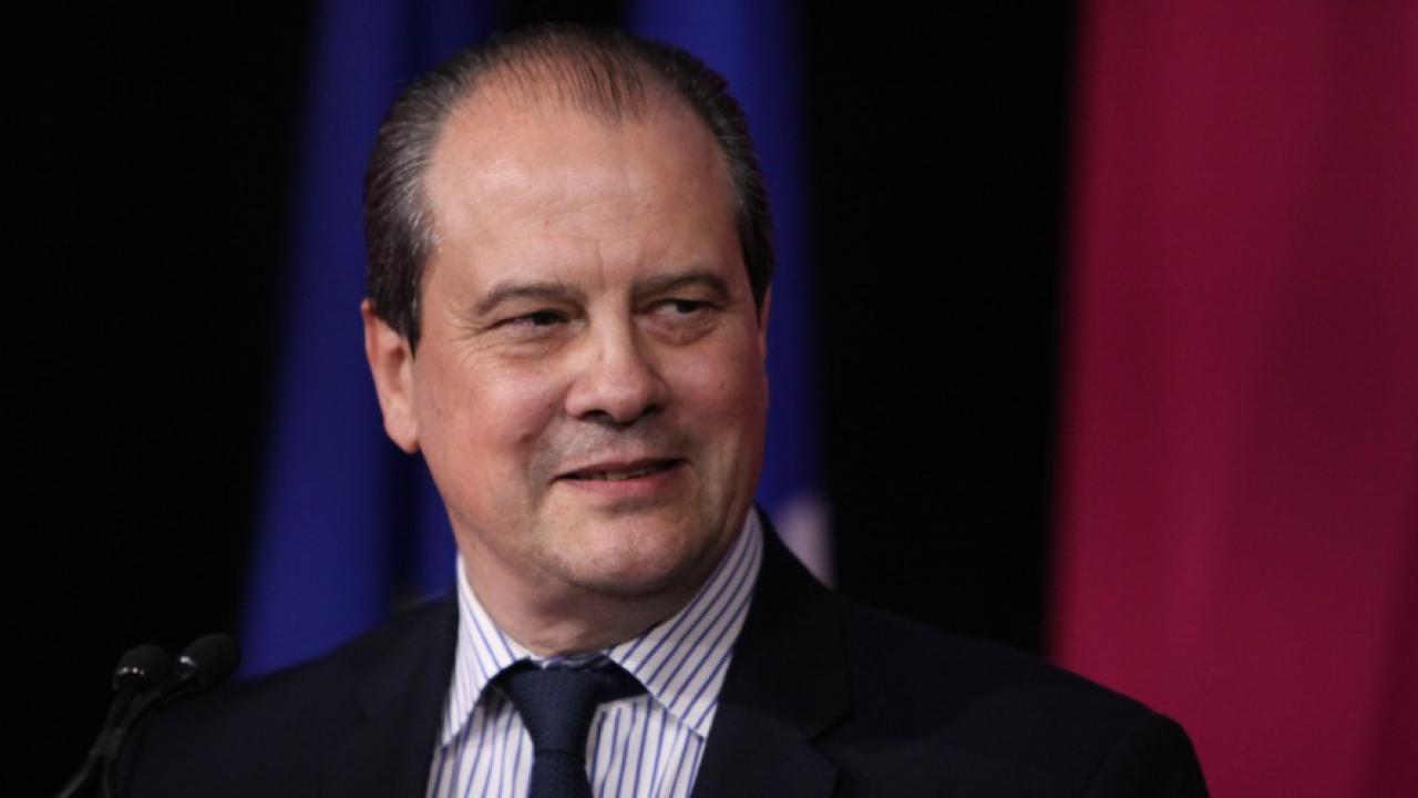 Förste sekreterare för det franska socialdemokratiska partiet Jean-Christophe Cambadélis. Arkivbild.