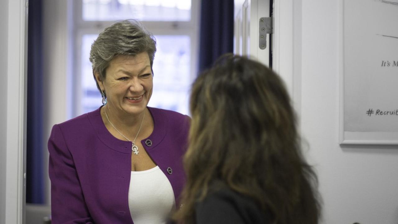 Sverige arbetsmarknadsminister Ylva Johansson. Arkivbild.