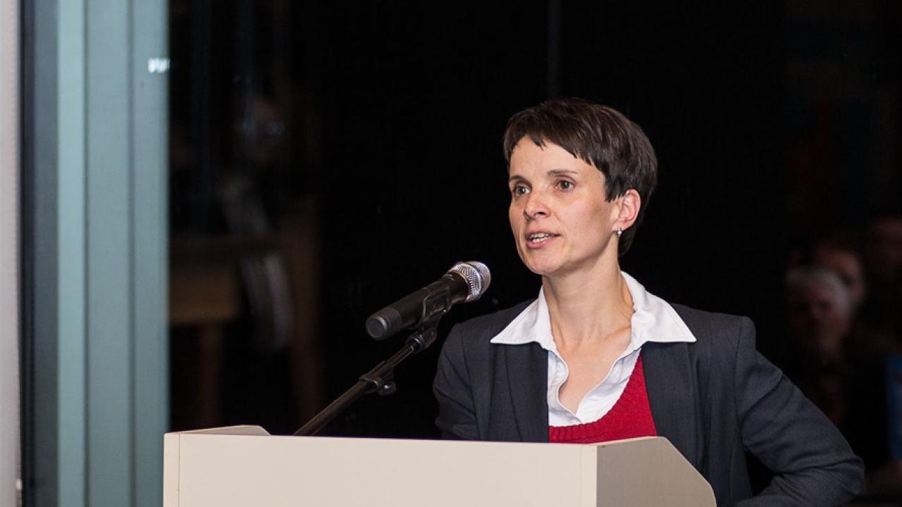 Frauke Petry, nu ledare för Alternative für Deutschland. Arkivbild. Bilden är något beskuren.