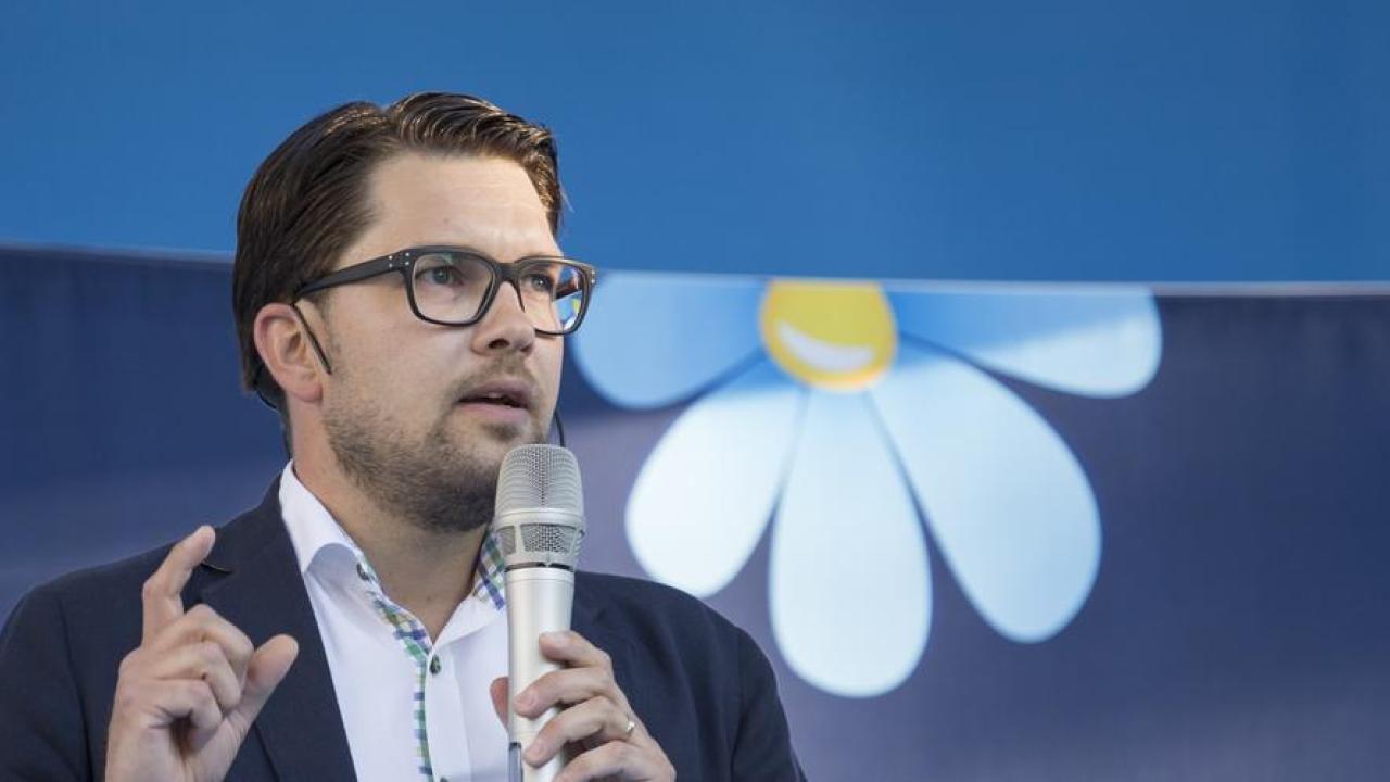Partiledare Jimmie Åkesson (SD).