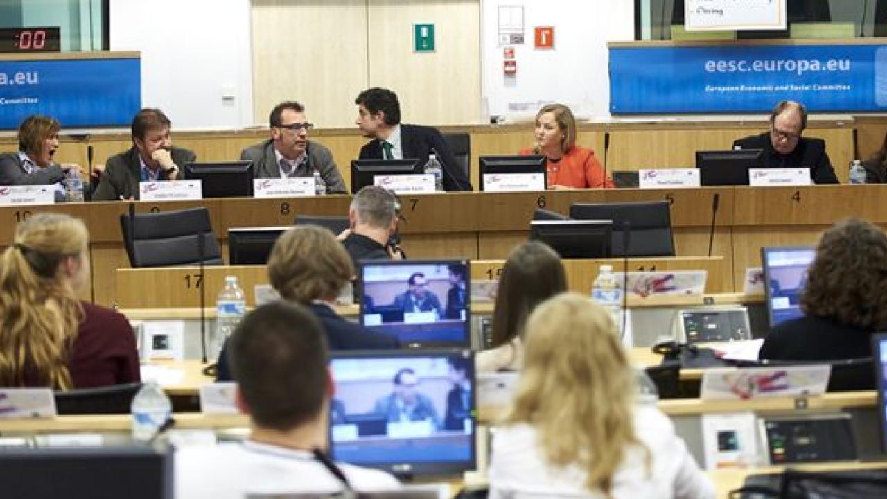 Europeiska ekonomiska och sociala kommitténs EESKs möte i Bryssel 16- 17 mars 2016.