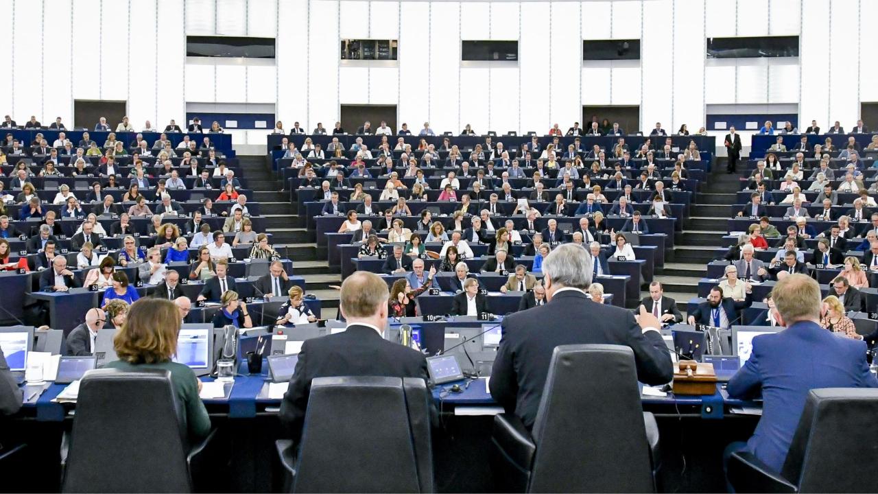 Session i EU-parlamentet i Strasbourg. Arkivbild.