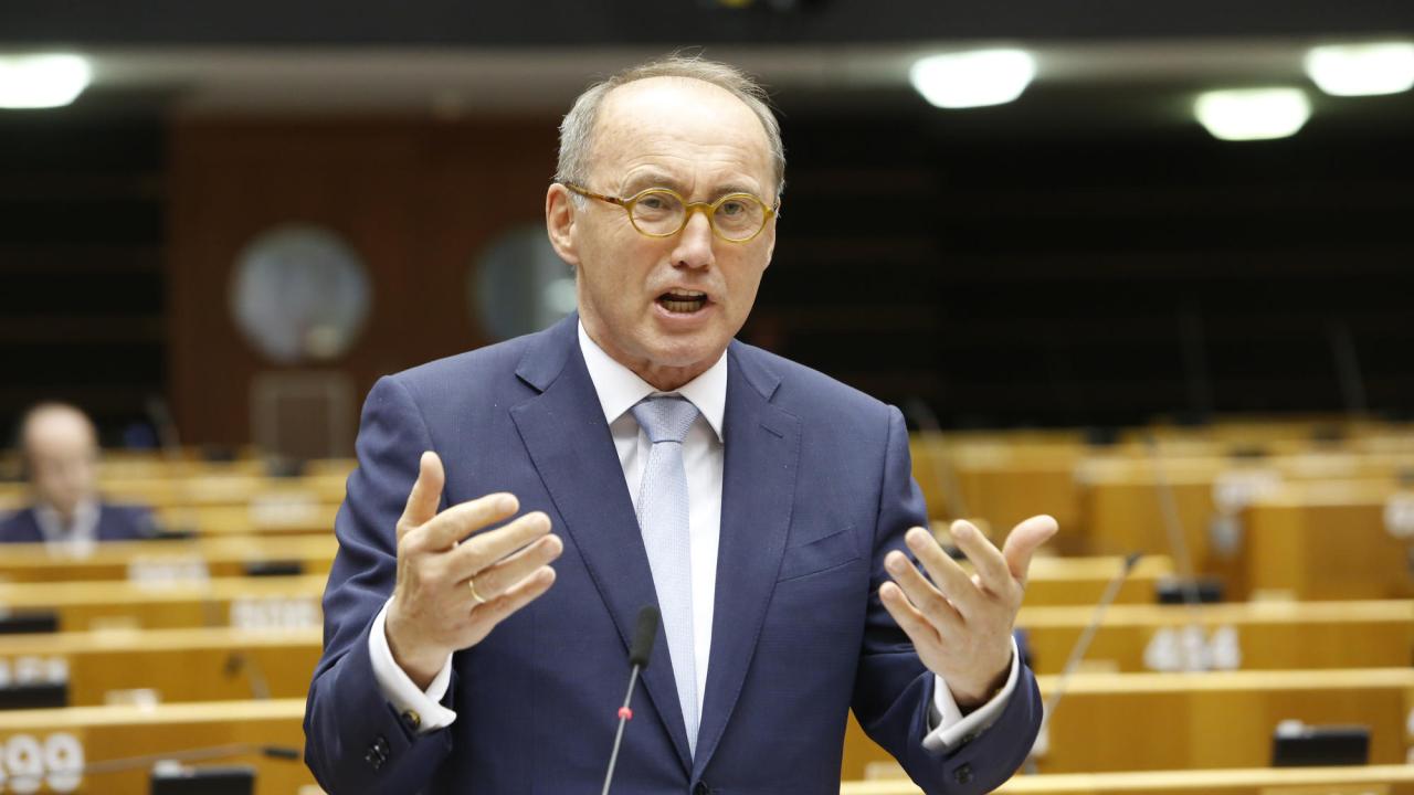 Den österrikiske kristdemokratiske EU-parlamentarikern Othmar Karas. Arkivbild.