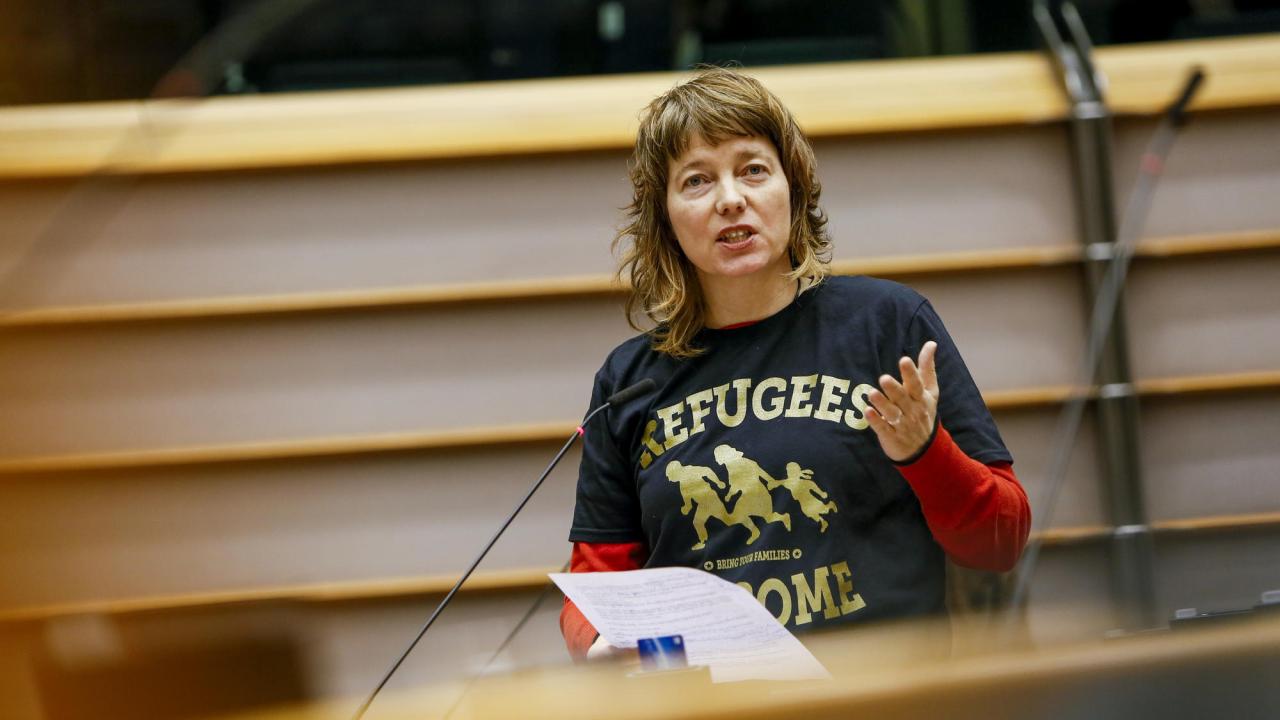 Europaparlamentariker Malin Björk (V) vill inte att Sverige ska bli medlem i Nato.