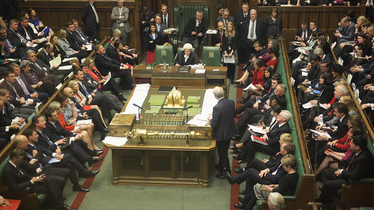 I morgon tisdag återvänder de brittiska ledamöterna efter sommaruppehållet. Parlamentet väntas stängas igen 9 september. Arkivbild.