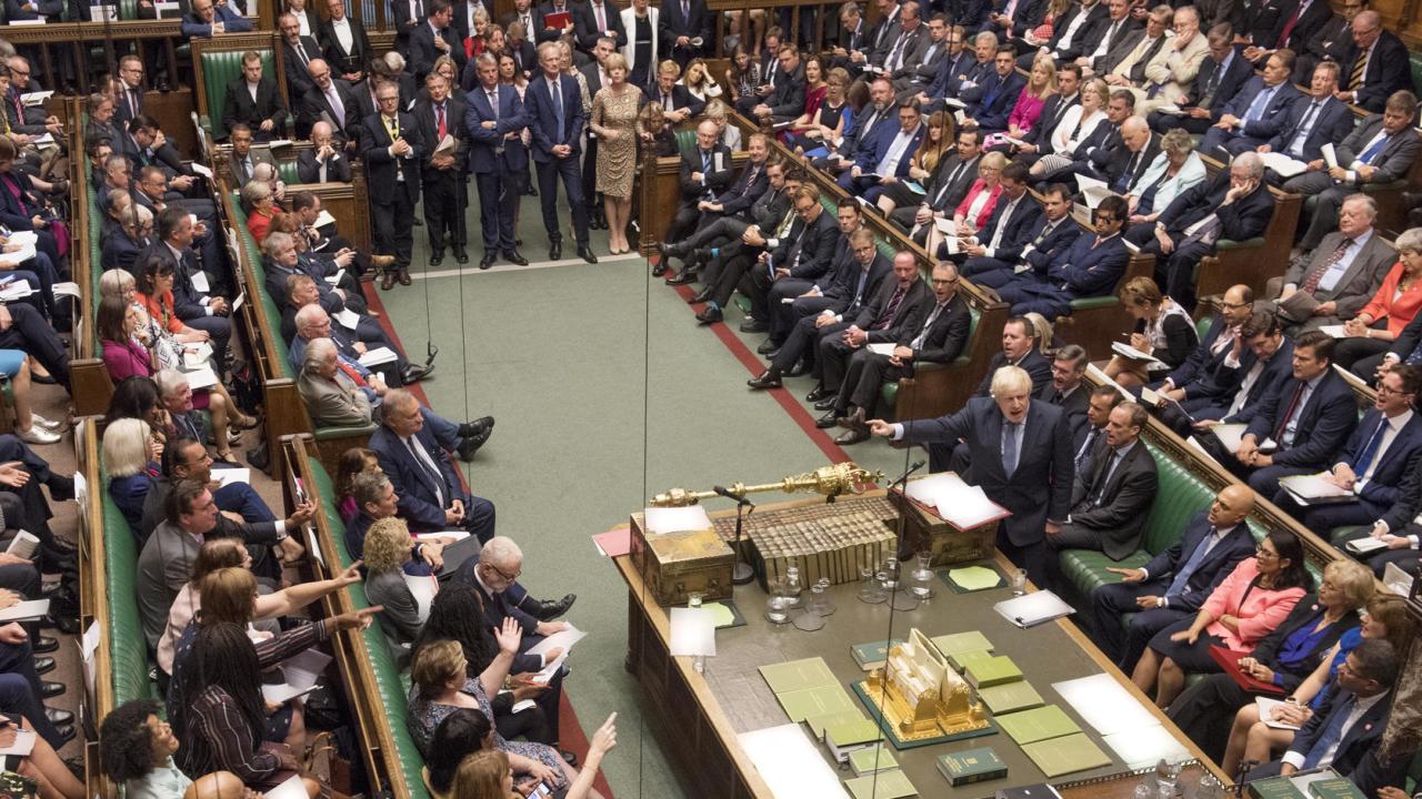 Nedstäningen av det brittiska parlamentet har ogiltigförklarats och väntas snart slå upp dörrarna igen. rkrivbild.