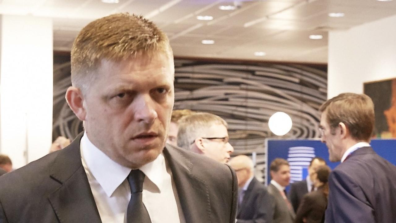 Slovakiens socialdemokratiske premiärminister Robert Fico. Arkivbild.