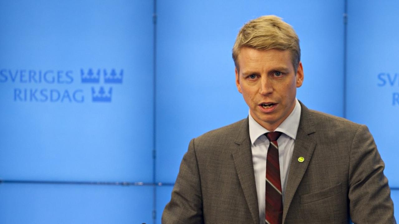 Finansmarknadsminister Per Bolund (MP). Arkivbild.