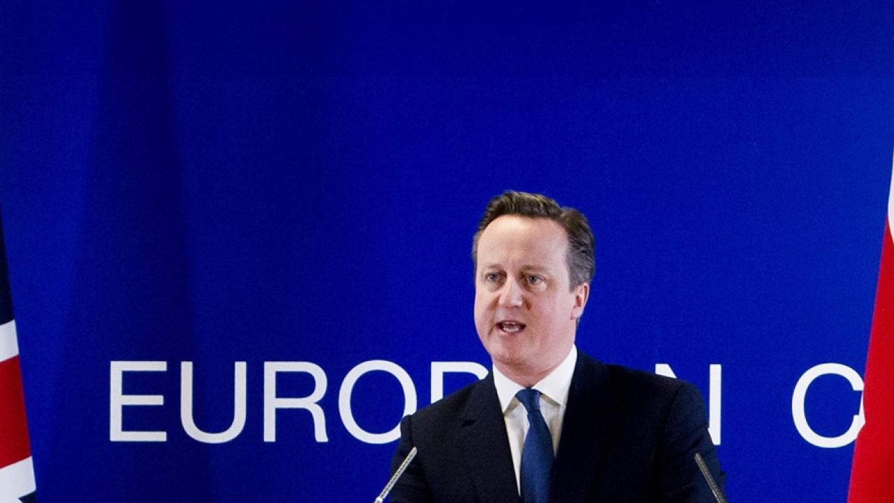 Den brittiske premiärministern David Cameron efter förra veckans toppmöte. 