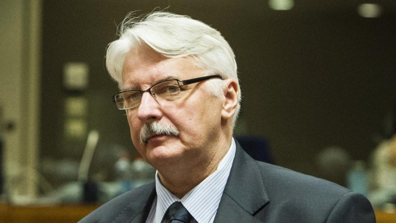 Polens utrikesminister Witold Waszczykowski. Arkivbild.
