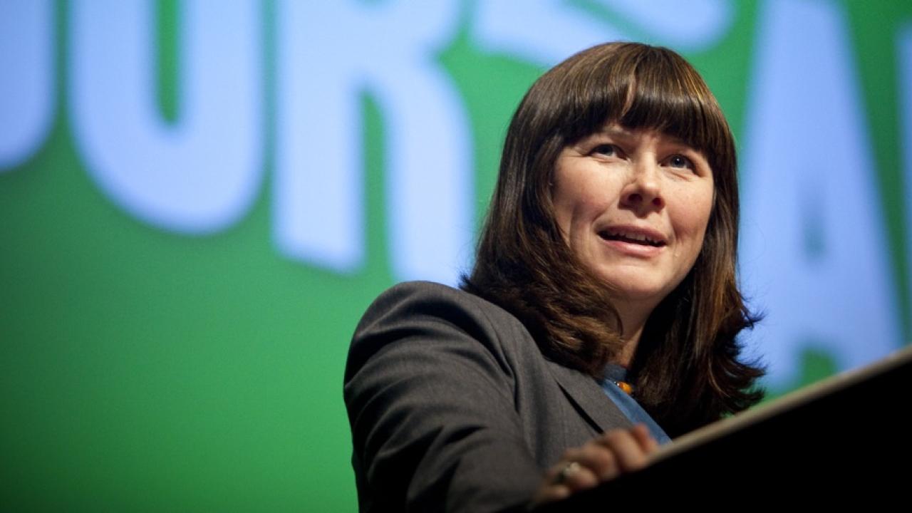 Tidigare klimat- och miljöminister Åsa Romson tar över efter Carl Schlyter som EU-nämndens ordförande. Arkivbild.