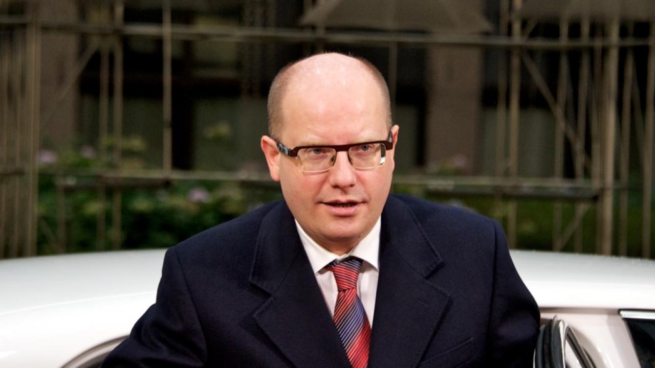 Tjeckiens premiärminister Bohuslav Sobotka. Arkivbild.