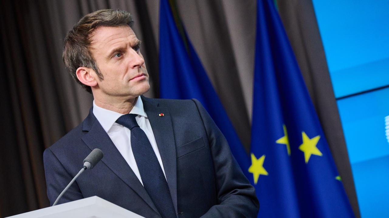 Frankrikes liberale president Emmanuel Macron. Arkivbild.