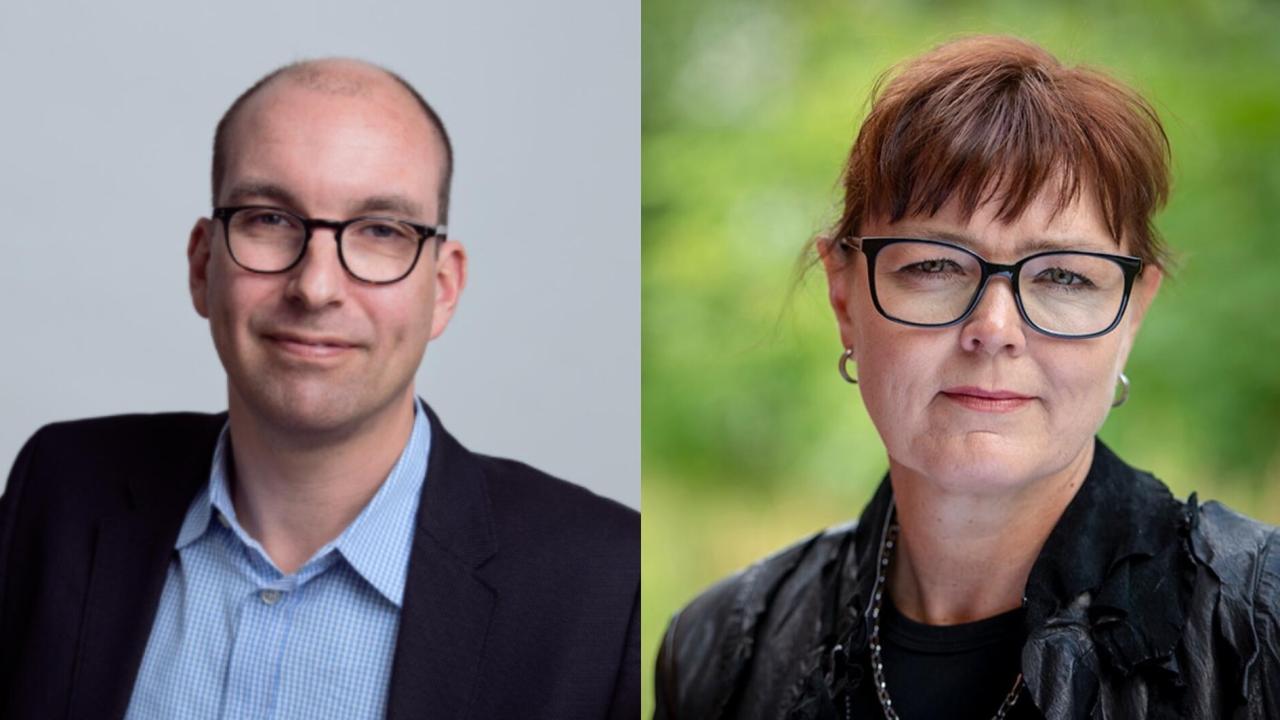 Claude Guiron och Anette Rosengren från företaget Philip Morris Norden.