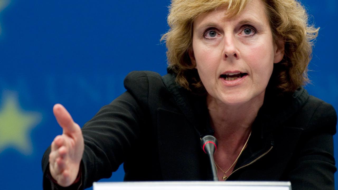 EU-kommissionär med ansvar för klimatfrågor, Connie Hedegaard. Arkivbild.