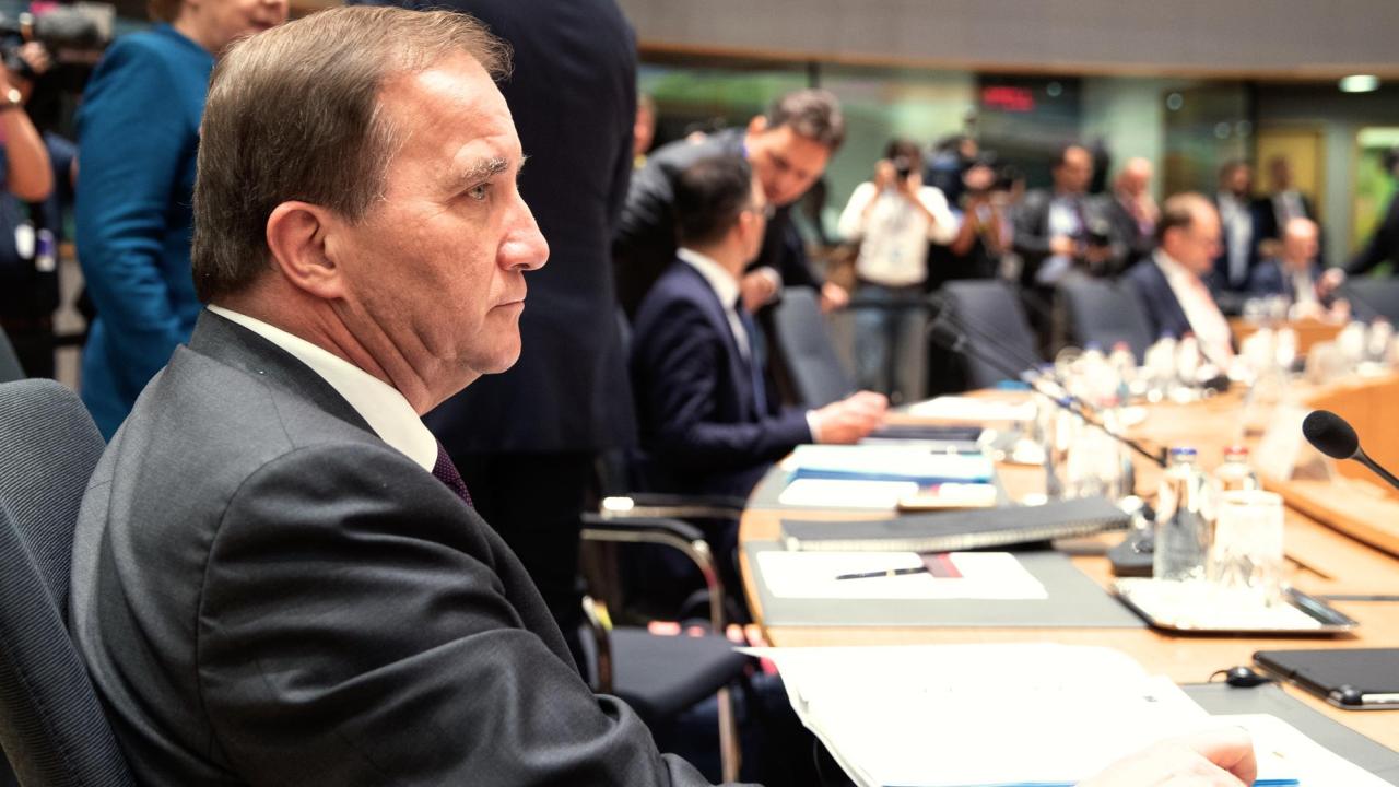 Statsminister Stefan Löfven (S) vill inte att EU ska slå in på en mer protektionistisk bana vid toppmötet i veckan.