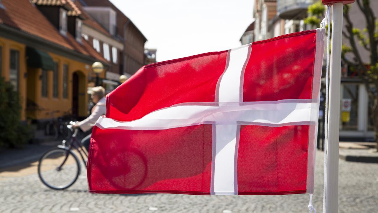 Danmarks gräns på Öresundsbron.