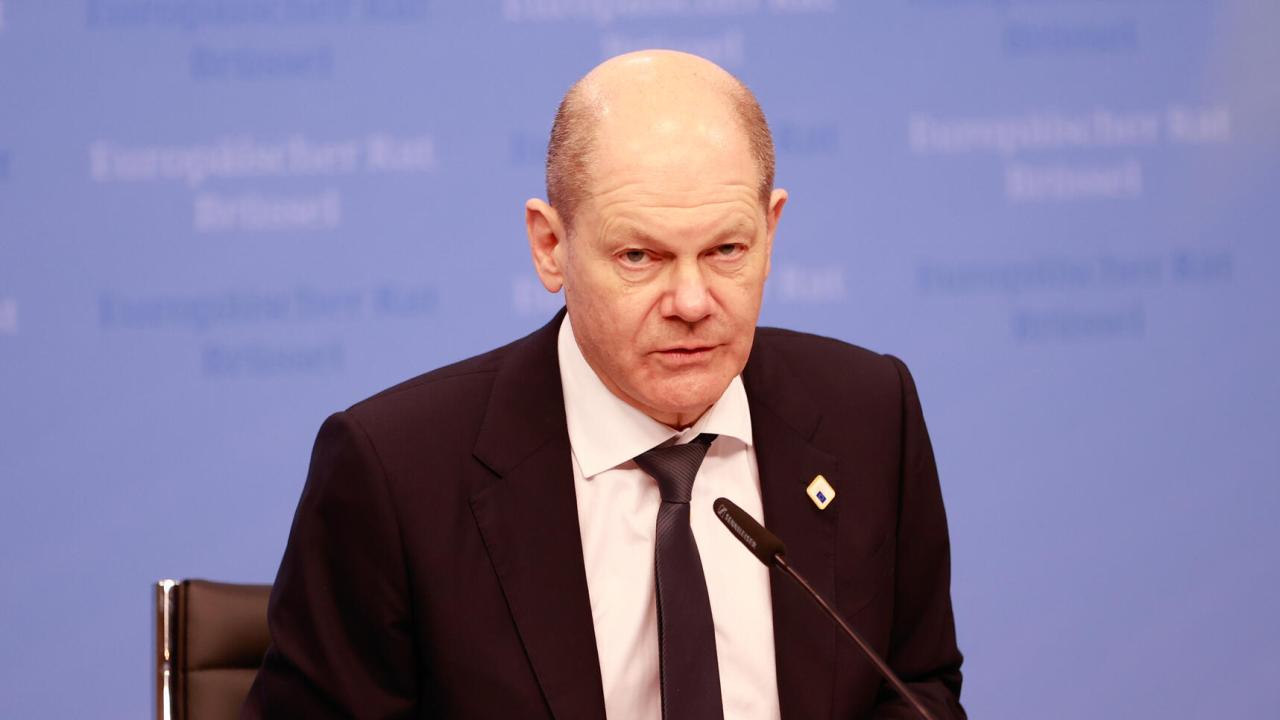 Den tyske socialdemokratiske förbundskanslern Olaf Scholz. Arkivbild.