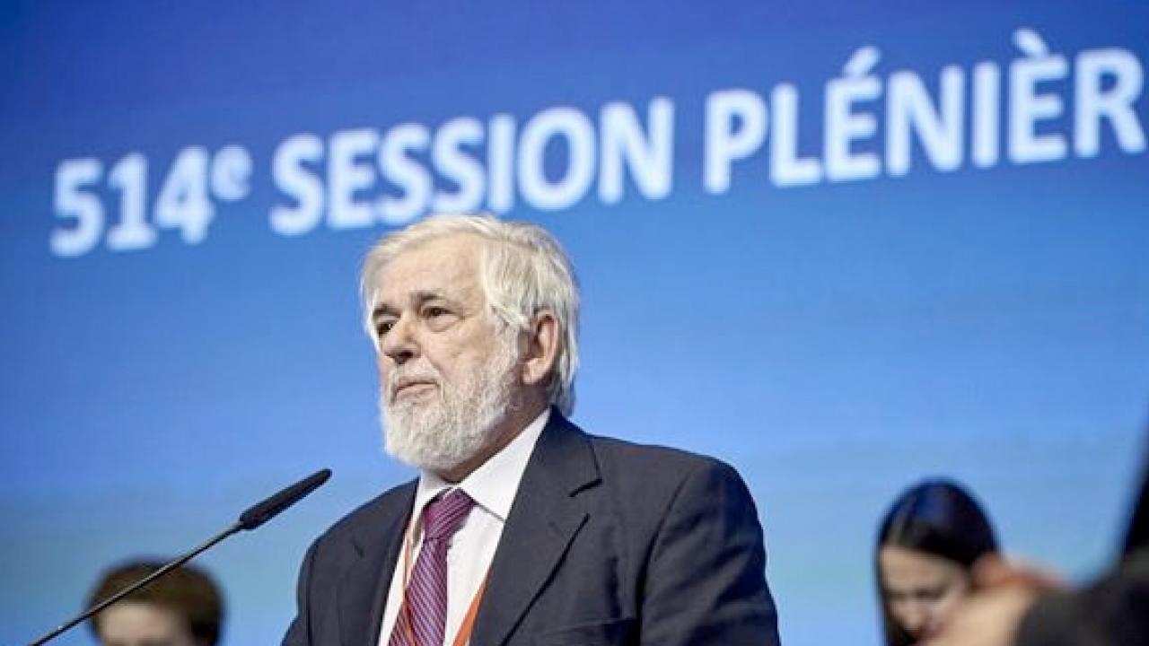 Den tidigare fackföreningsaktivisten och numera EESK:s ordförande Georges Dassis.