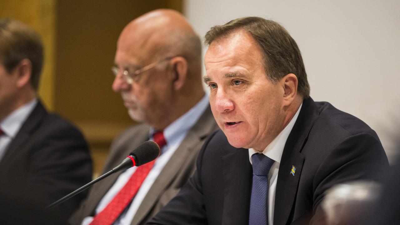 Statsminister Stefan Löfven (S) lovade att försöka skärpa EU-toppmötets föreslagna uttalande om Turkiet. Arkivbild.