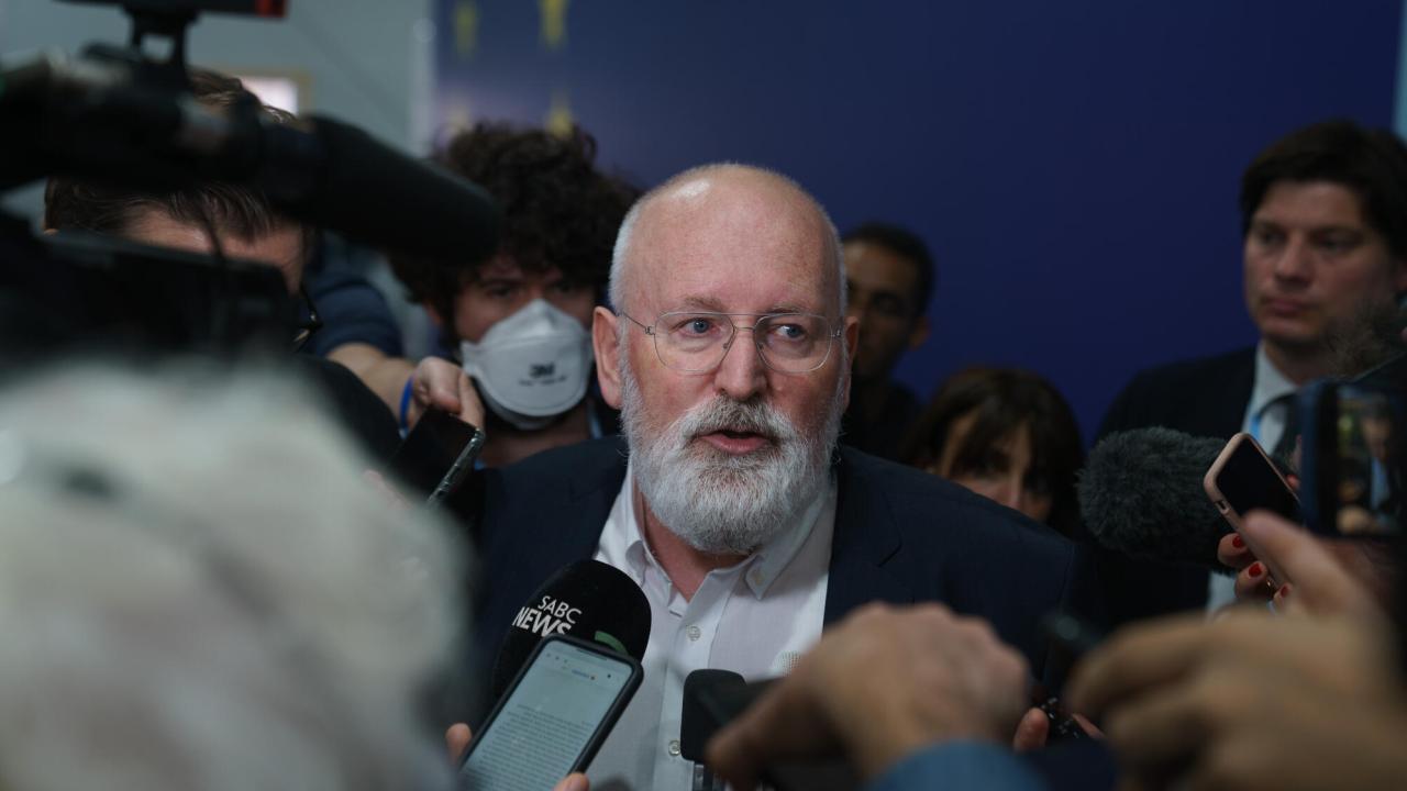 EU-kommissionens vice ordförande Frans Timmermans är EU:s chefsförhandlare på det globala klimatmötet COP27. 