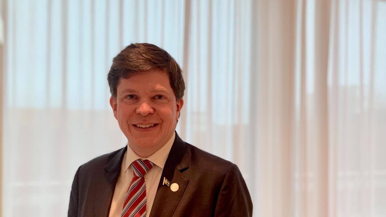 Svenska riksdagens talman Andreas Norlén på officiellt besök i Bryssel.