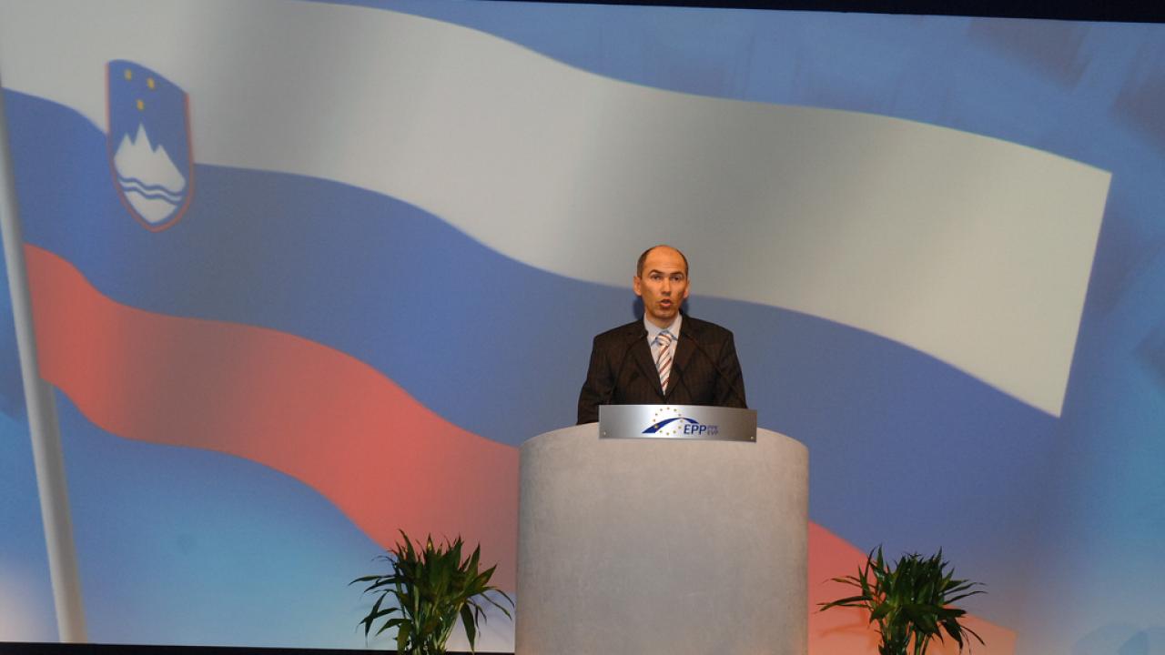 Janez Janša vill bli ny premiärminister i Slovenien. Arkivbild.