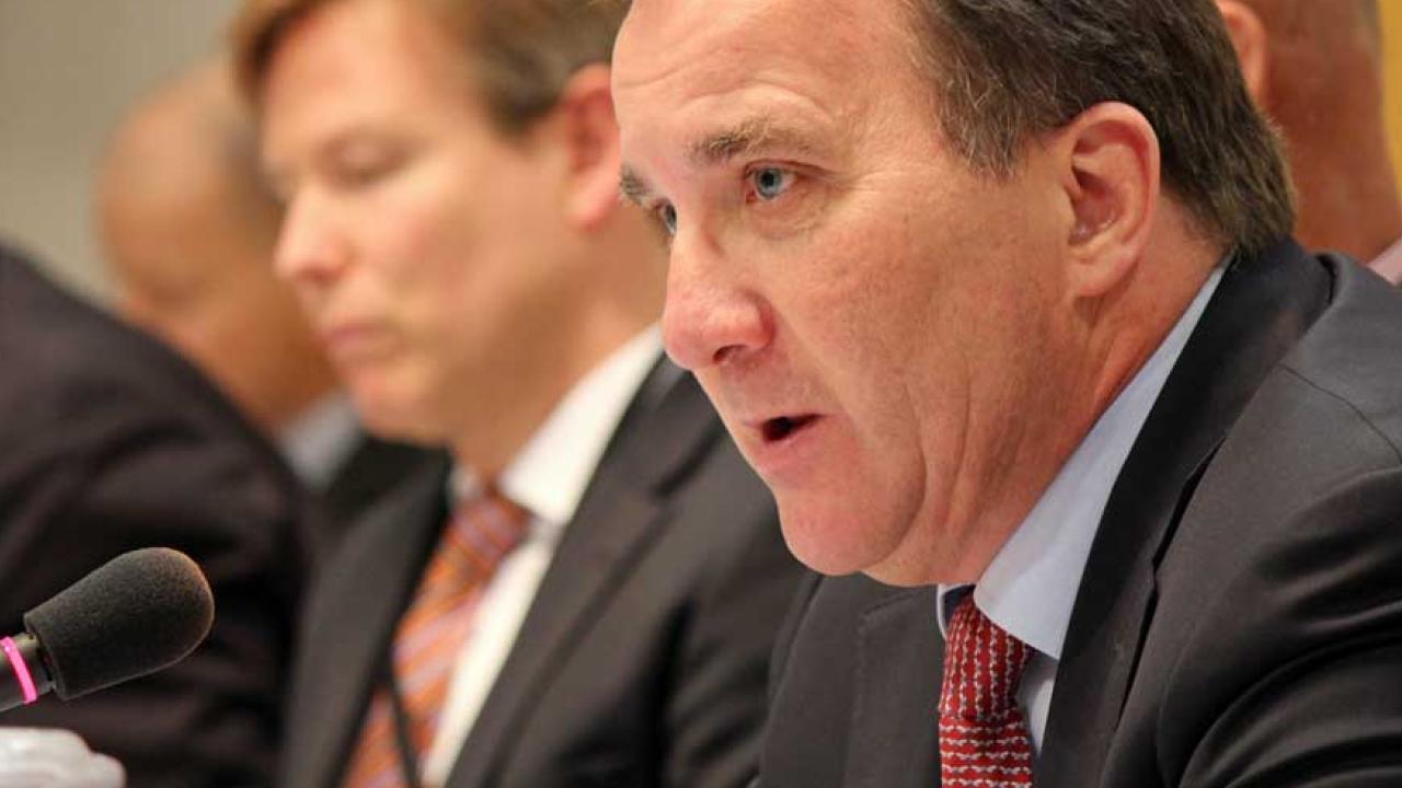 Statsminister Stefan Löfven (S) mötte riksdagens EU-nämnd på onsdagen.