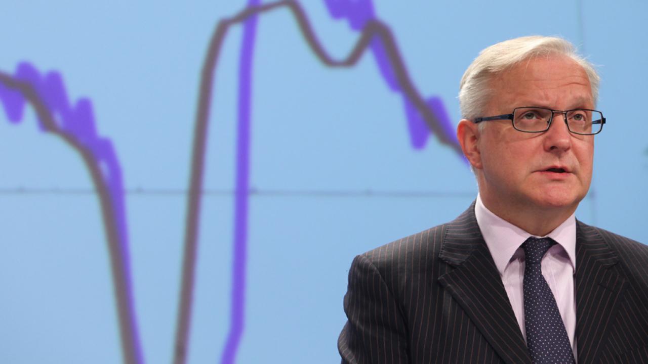 EU:s ekonomikommissionär Olli Rehn ser ett dystert år framför sig.