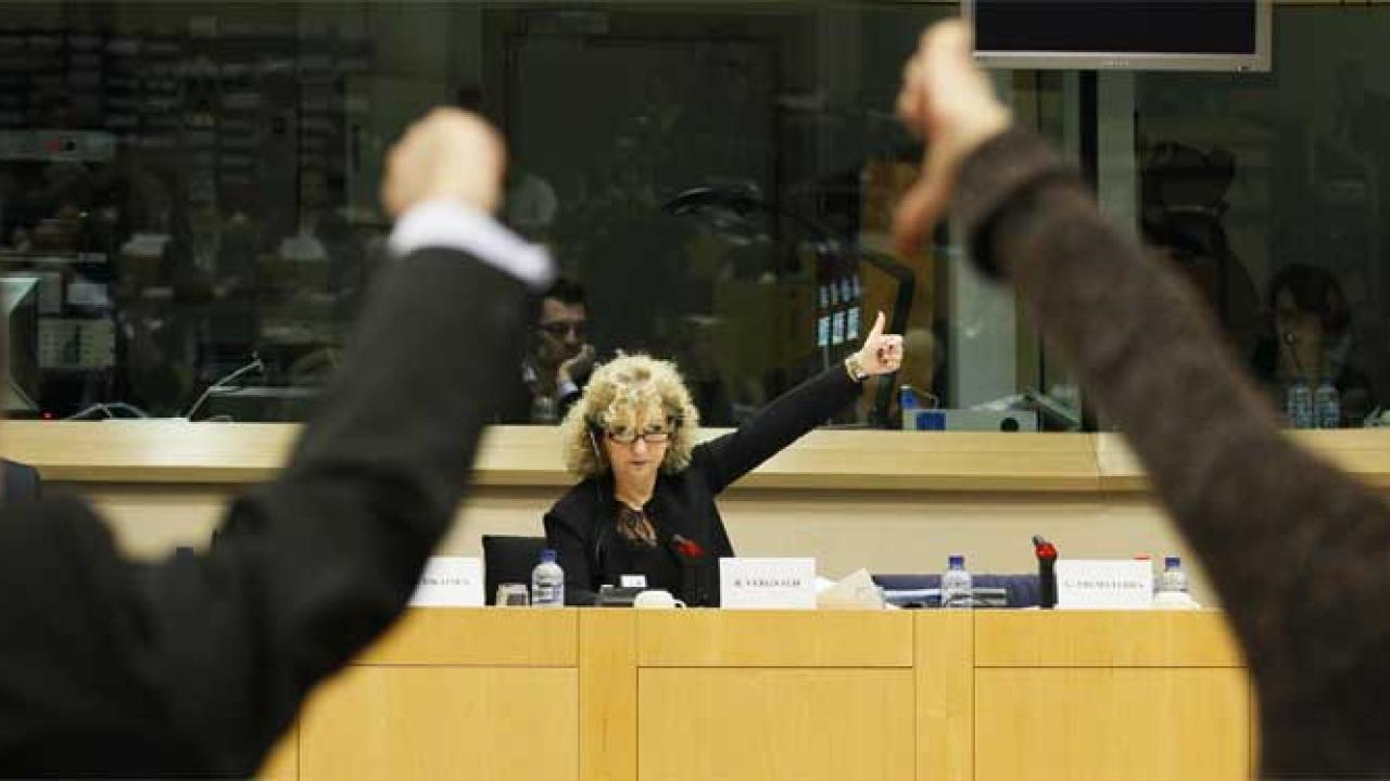 Med nöd och neppe klarar Sverige behålla sina mandat i Europaparlamentet efter första omröstningen. Arkivbild.