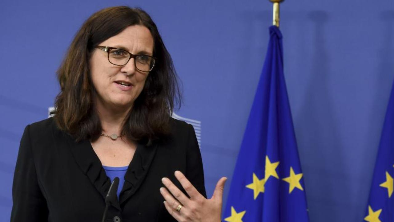 EU:s handelskommissionär Cecilia Malmström. Arkivbild.