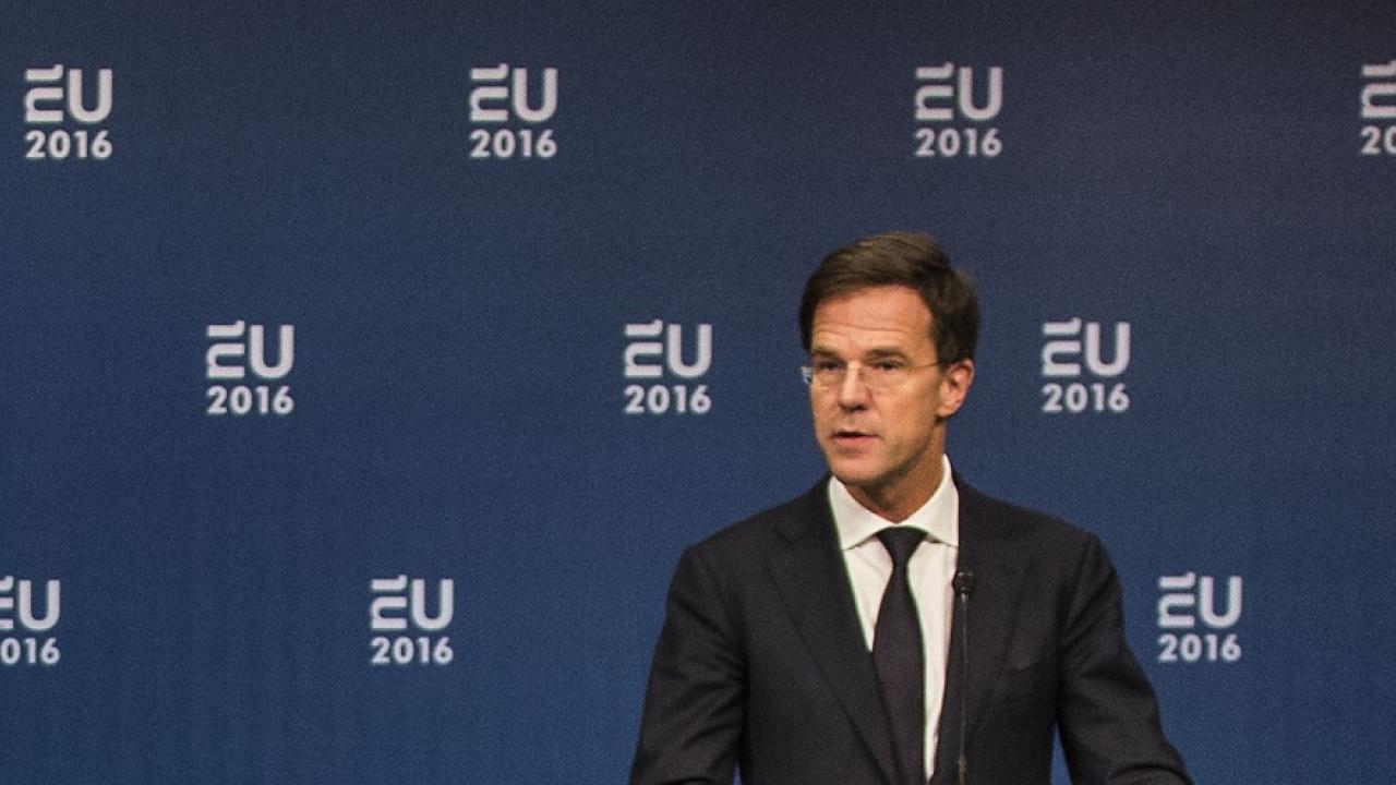 Nederländernas premiärminister Mark Rutte. Arkivbild.