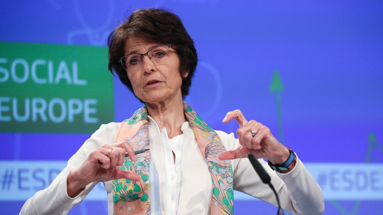 EU:s sysselsättningskommissionär, den belgiska kristdemokraten Marianne Thyssen.