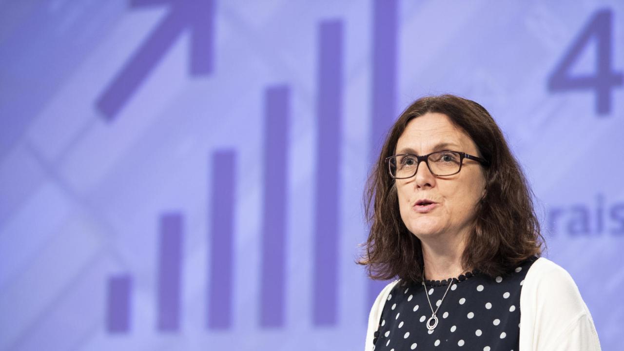 EU:s handelskommissionär Cecilia Malmström. 