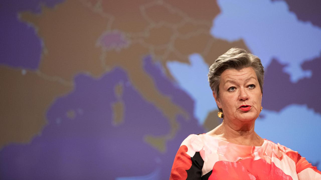 EU:s migrations- och inrikeskommissionär Ylva Johansson (S). Arkivbild.