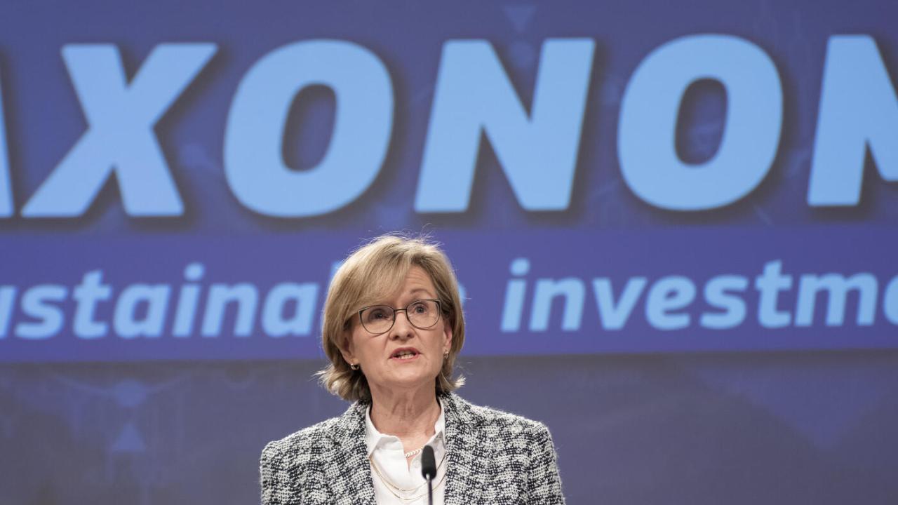 EU:s finansmarknadskommissionär Mairead McGuinness, en liberalkonservativ irländare. 