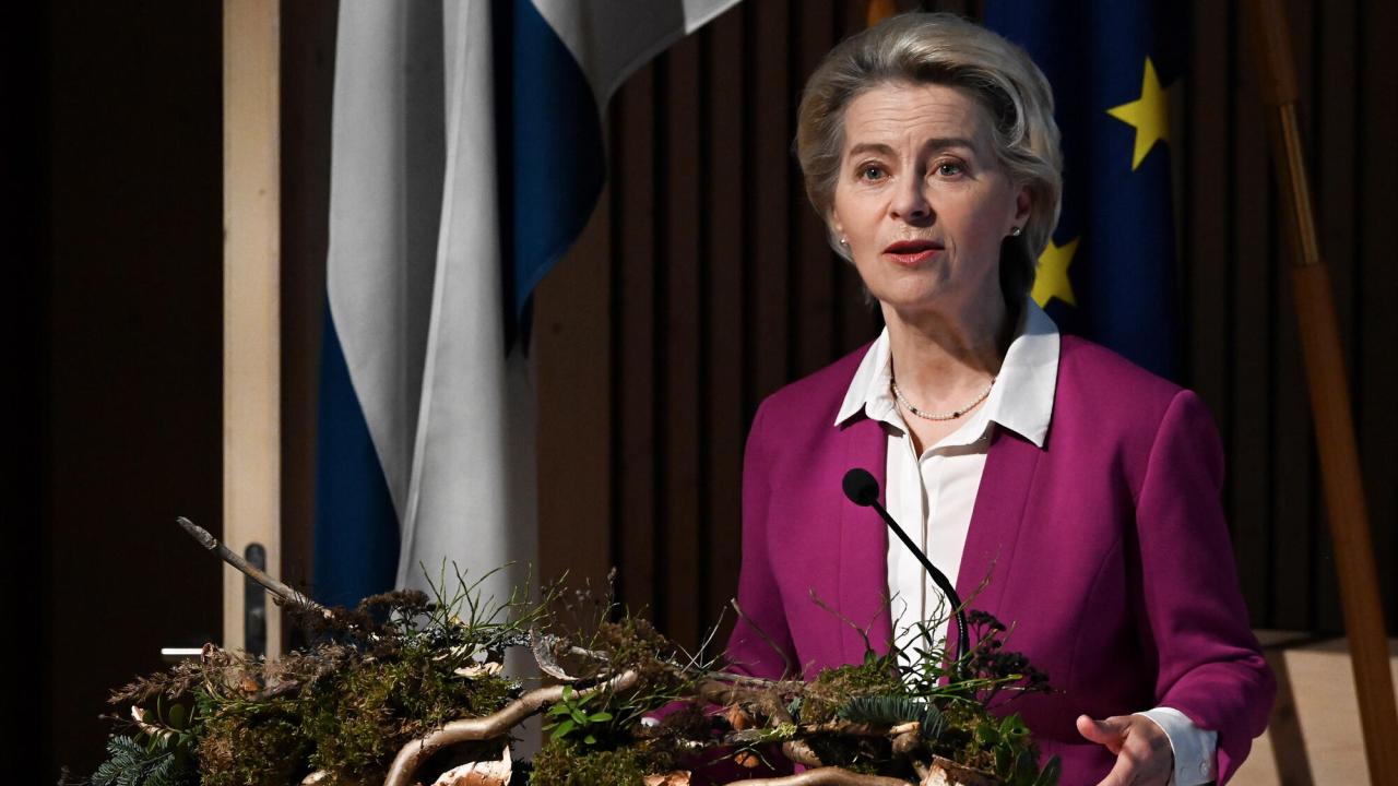 EU-kommissionens ordförande Ursula von der Leyen. 