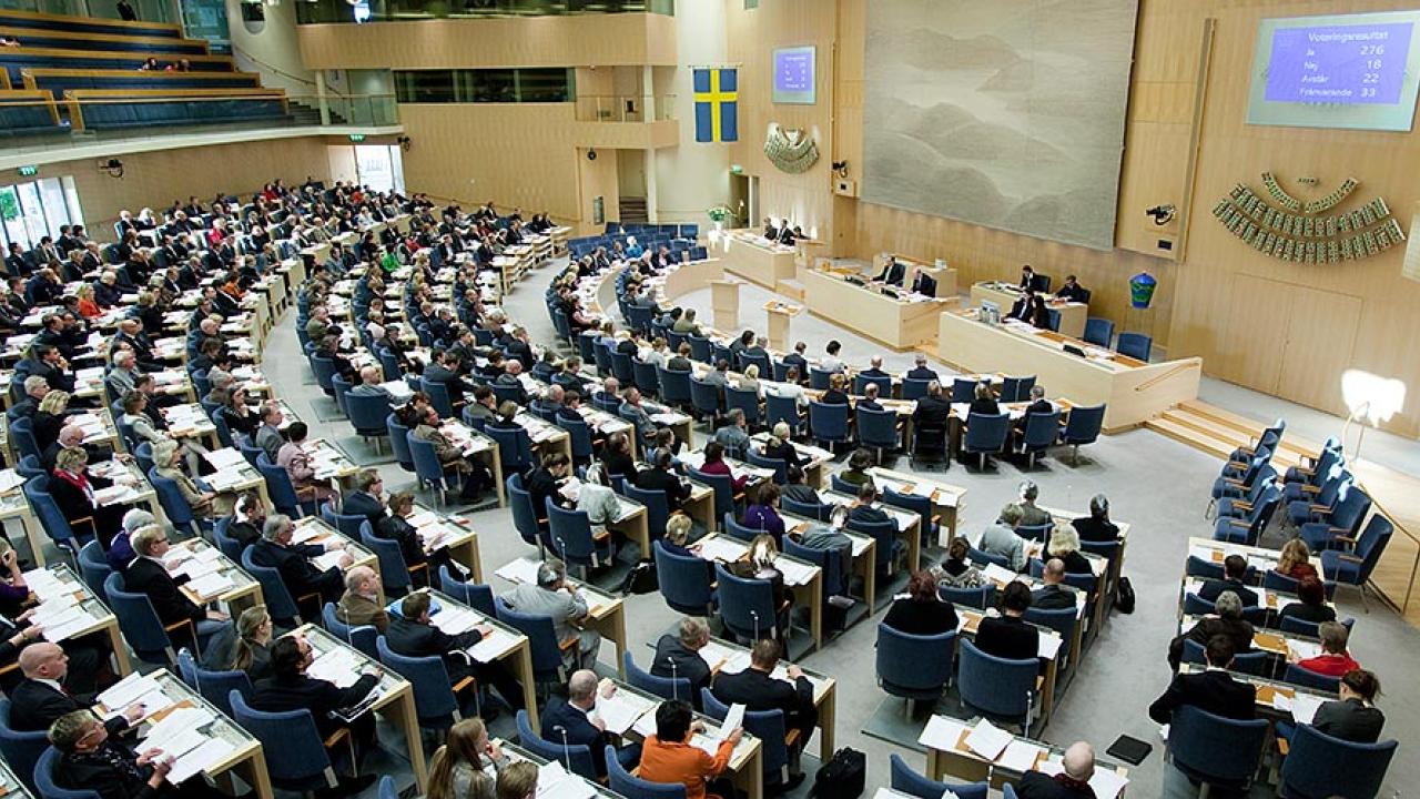 Europarådet vill införa en uppförandekod för svenska riksdagsledamöter. Arkivbild.