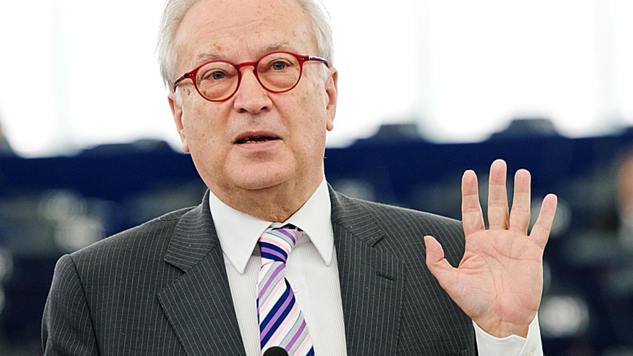 S&D-gruppena avgående ledare Hannes Swoboda. Arkivbild.