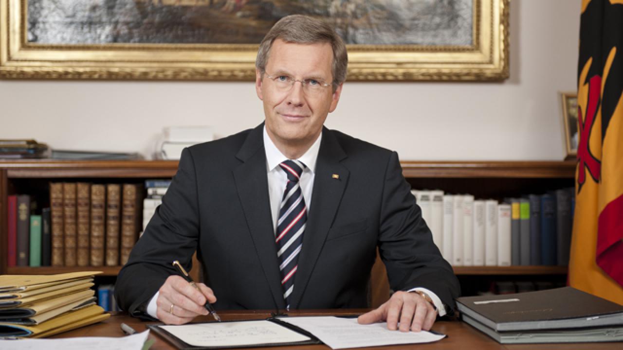 Christian Wulff blev kortvarig på sin post som Tysklands president: 30 juni 2010 - 17 februari 2012.