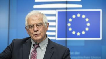 EU:s utrikeschef Josep Borrell sitter både i EU-kommissionen och representerar medlemsländernas utrikesministrar i EU-sammanhang. Arkivbild.
