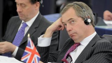 Nigel Farages EFD tappar två partier till Tory-dominerade ECR. Arkivbild.