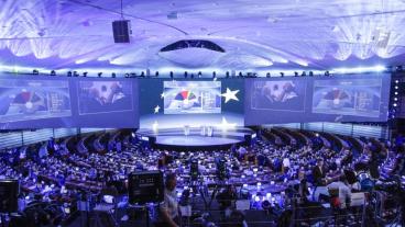 Valvaka i EU-parlamentet.