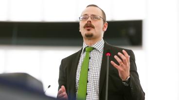 Max Andersson ledamot för Miljöpartiet. Bilden är en arkivbild. 