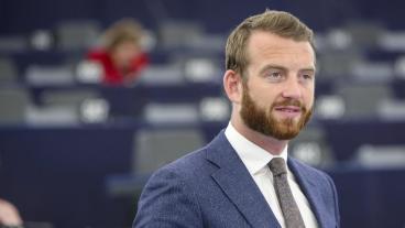 – Detta är en av de grönas större segrar i Europapolitiken, säger Jakop Dalunde (MP). Arkivbild.