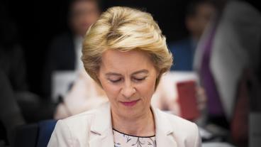 På onsdag avgörs hur stort stödet för Ursula von der Leyens kommission är i EU-parlamentet. Arkivbild.