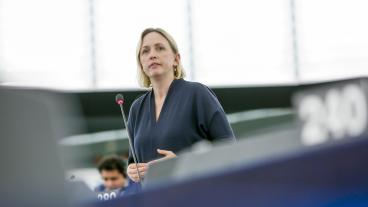 EU-parlamentariker Jytte Guteland (S) ansvarar för klimatlagen i EU-parlamentet. Arkivbild.