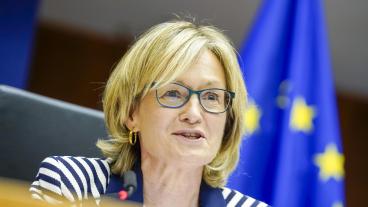 Nuvarande vice talman i EU-parlamentet, Mairéad McGuinness, föreslås bli ny kommissionär från Irland. Arkivbild.