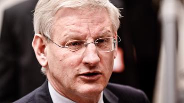 Utrikesminister Carl Bildt (M).