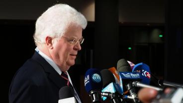 Rysslands ambassadör Vladimir Tjijzov har kallats upp. Arkivbild.